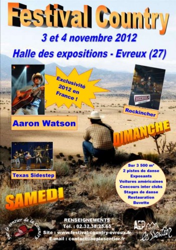 Aaron Watson, country music, festival country d'Evreux,  